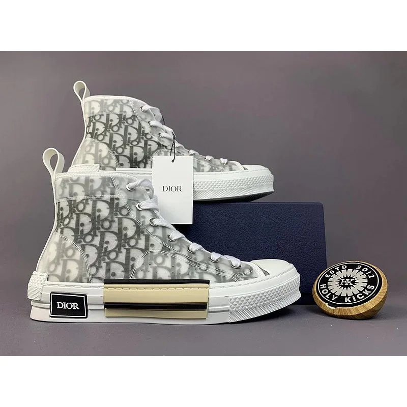 Dior Dior B23 Grey High Top Sneakers Grey