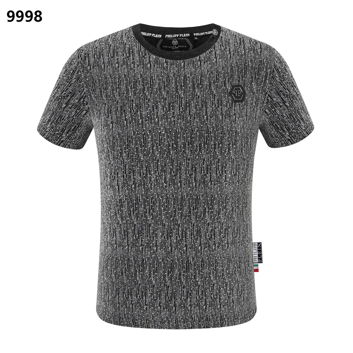 Philipp Plein Philipp Plein Silver Sparkle T-Shirt Silver - 1