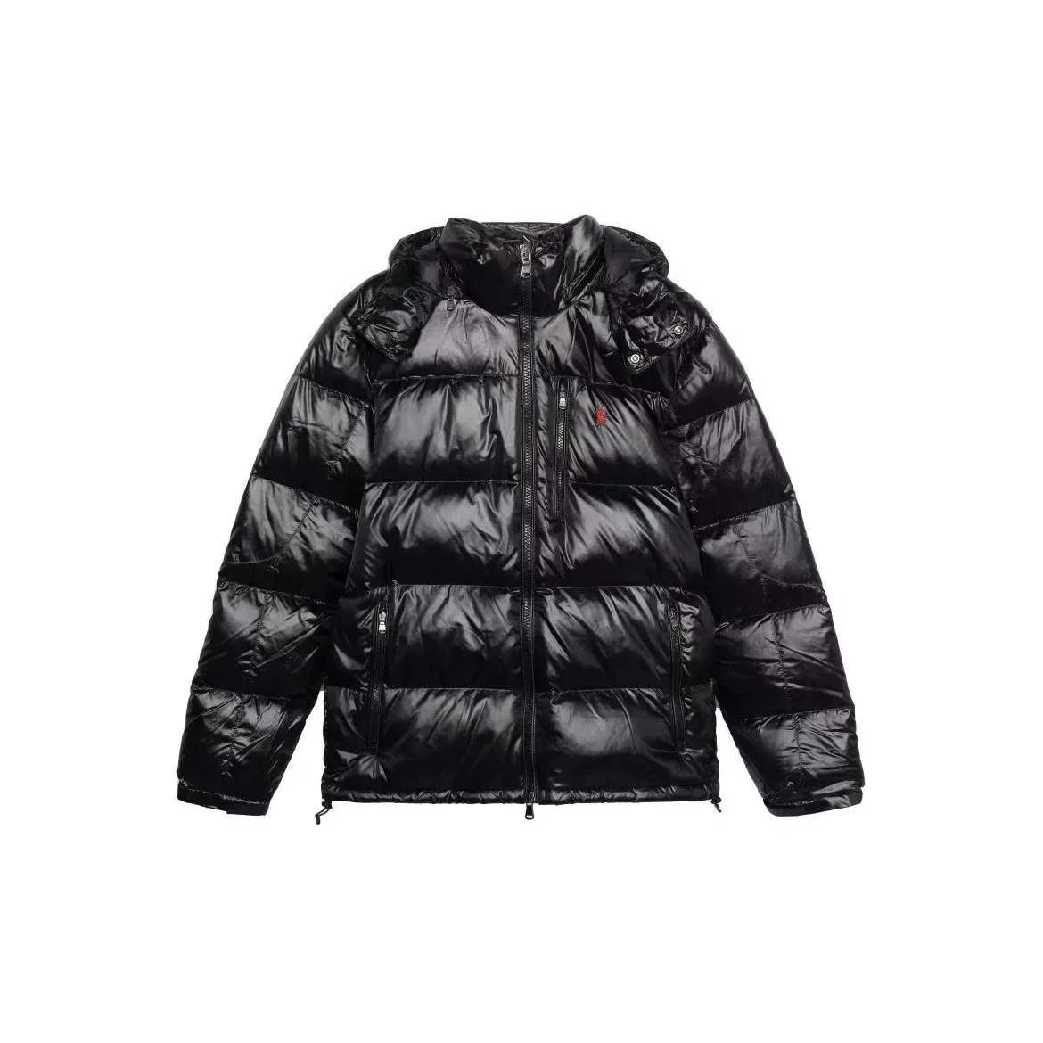 Polo Ralph Lauren Polo Ralph Lauren Black Glossy Puffer Parka Black - 1