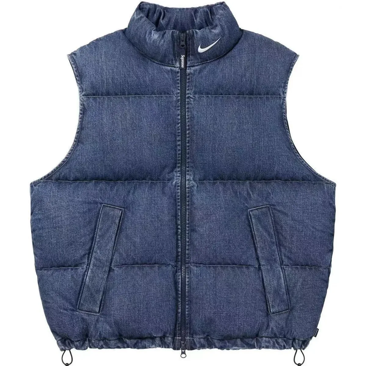 Nike Nike x Supreme Denim Puffer Vest D426 Blue Blue