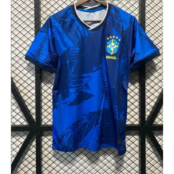 Other 2022-23 Brazil Home Kit Blue Football Jersey Blue - 1