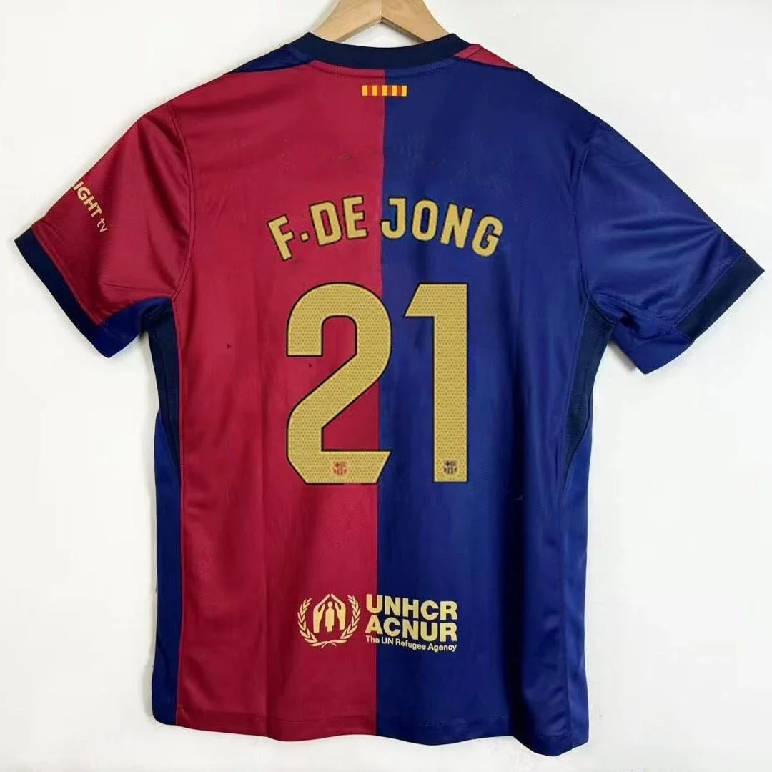 Nike Nike F. de Jong 21 Home Jersey Football Shirt Red - 1