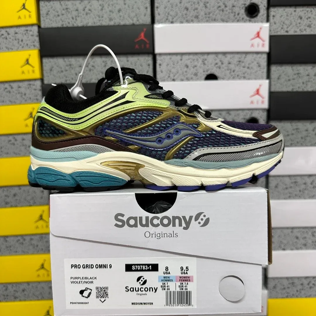 Saucony Saucony PRO GRID OMNI 9 Purple/Black Sneakers Purple - 1