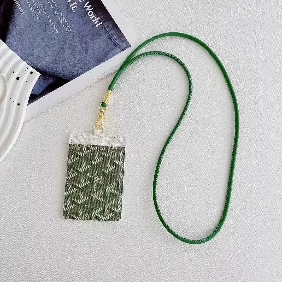 Other Green Goyardine Lanyard Card Holder Green - 1