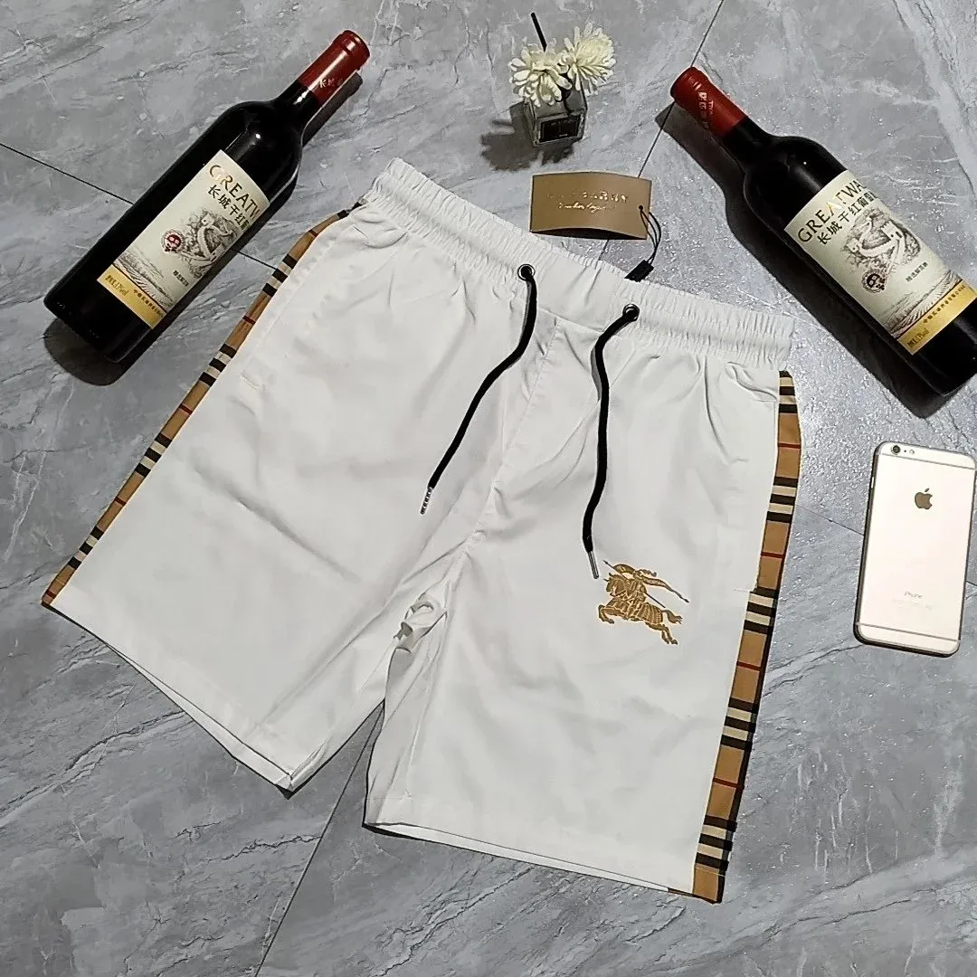 Burberry Burberry Classic Check Knight Logo White Shorts White