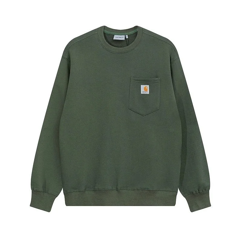 Carhartt Carhartt Kickback Olive Green Crewneck Sweatshirt Green - 1
