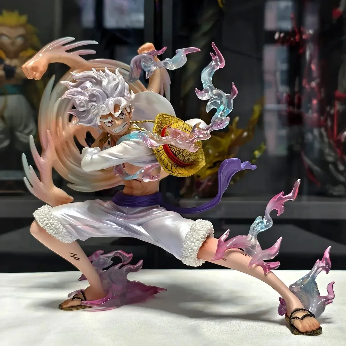 Other One Piece Luffy Action Figure White & Purple White - 1