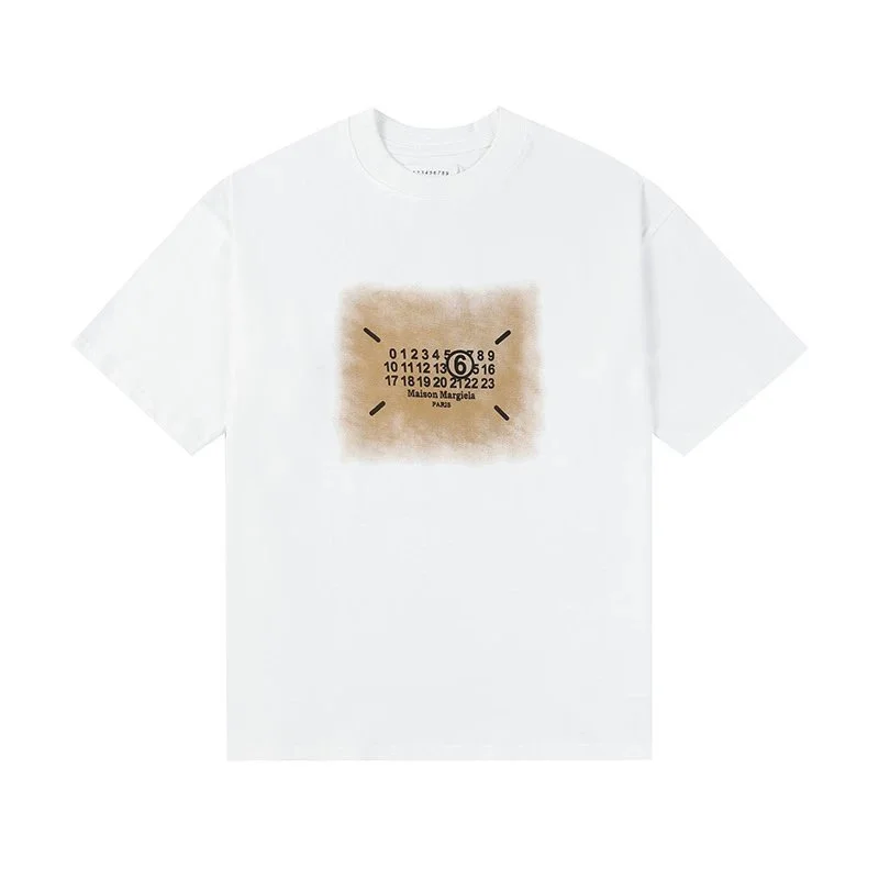 Maison Margiela Maison Margiela White MM6 Print T-Shirt White - 1