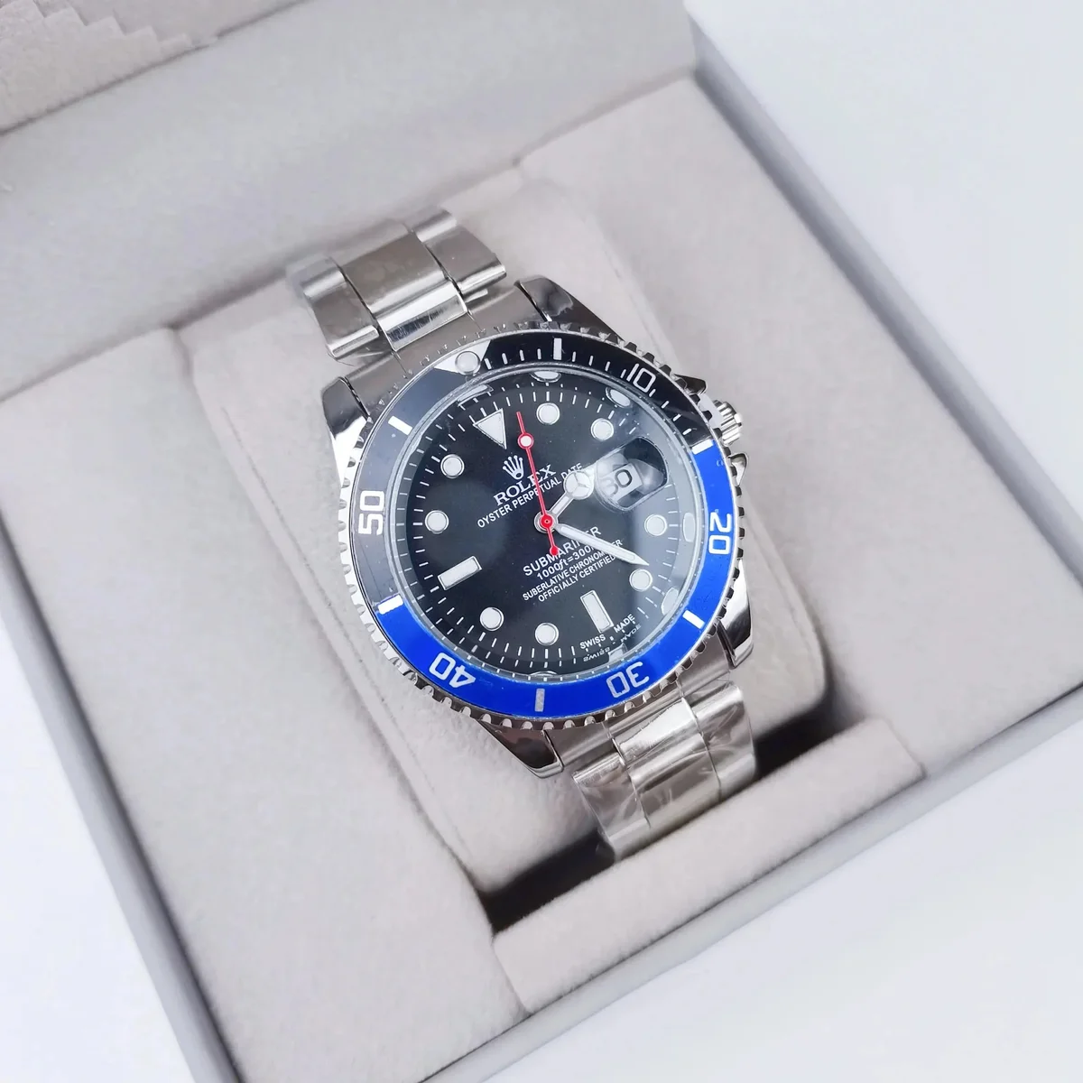 Rolex Rolex Submariner Blue Black Dial Watch Blue