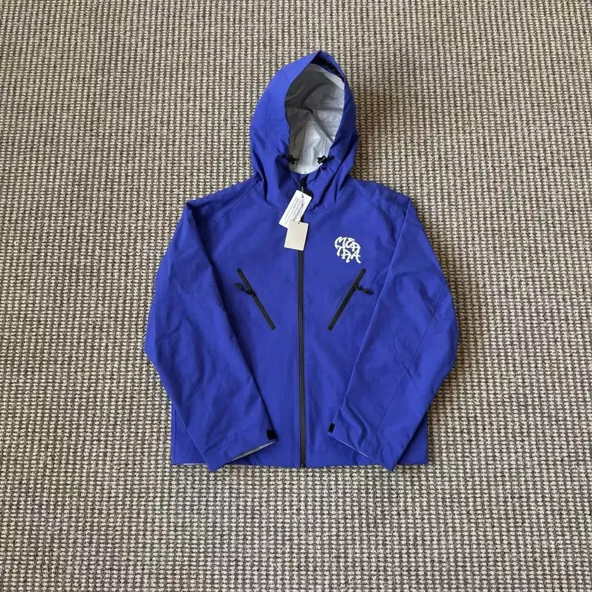 Maison Mihara Yasuhiro Maison Mihara Yasuhiro Blue Hooded Jacket Blue - 1