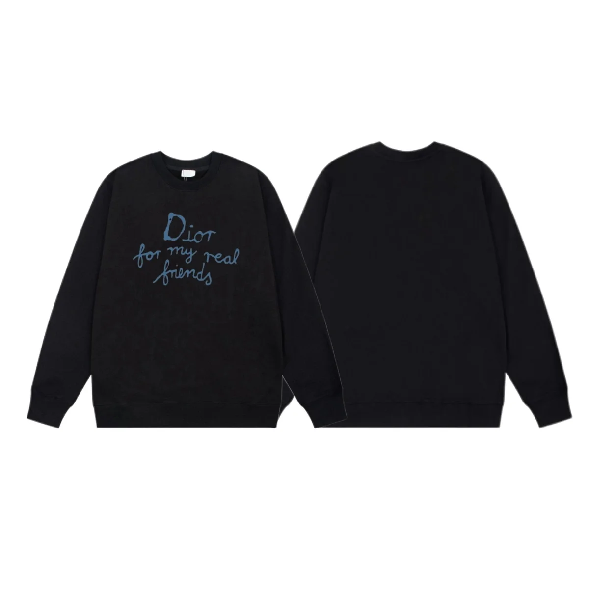 Dior Dior Black 'For My Real Friends' Sweatshirt Black - 1