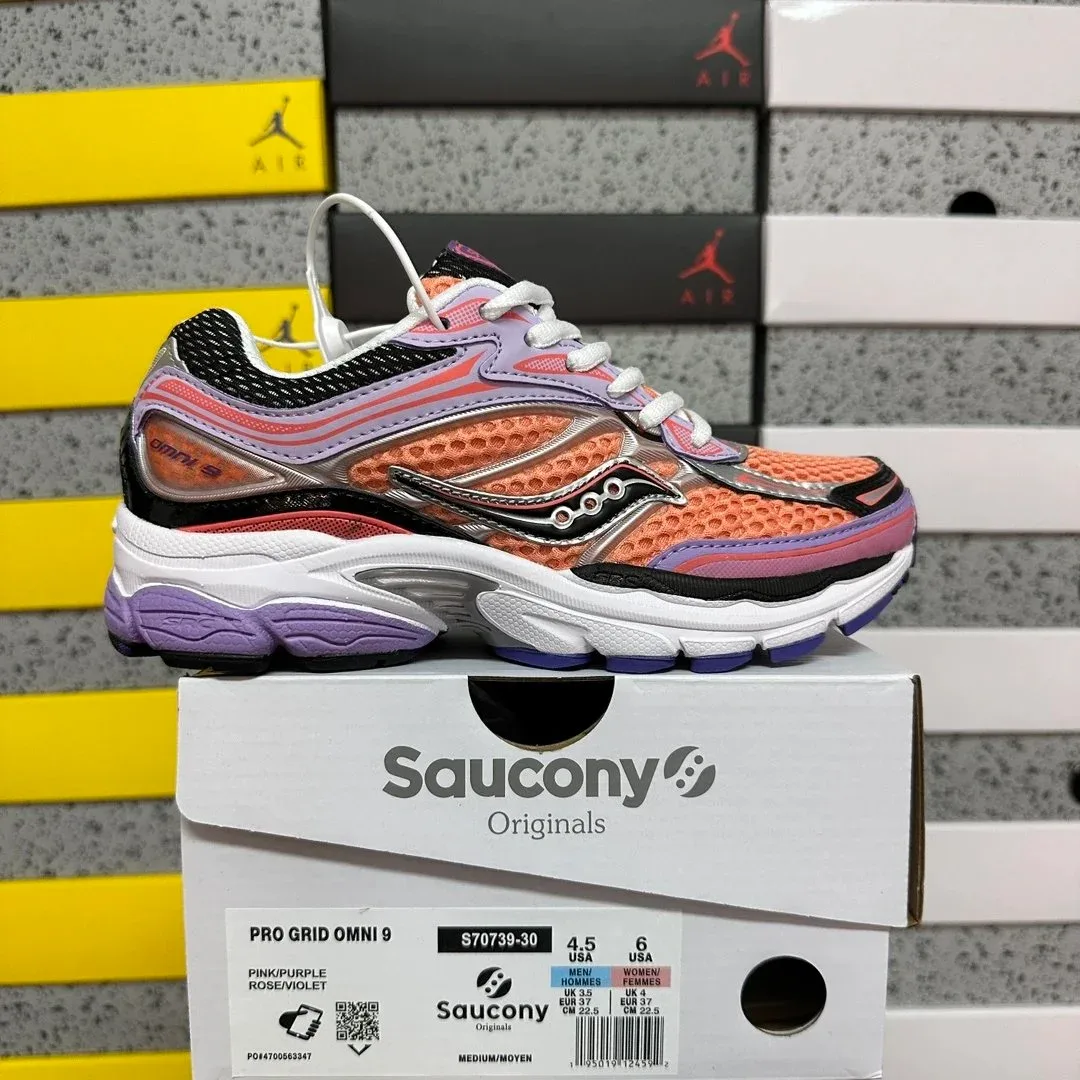 Saucony Saucony Originals Pro Grid Omni 9 Pink/Purple Sneakers Pink
