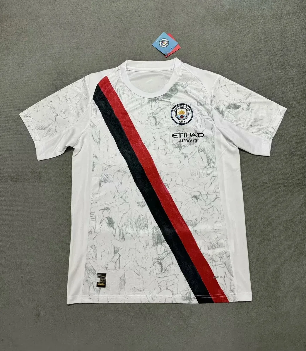 Nike Nike Manchester City 25-26 Away Jersey White Red Black White - 1