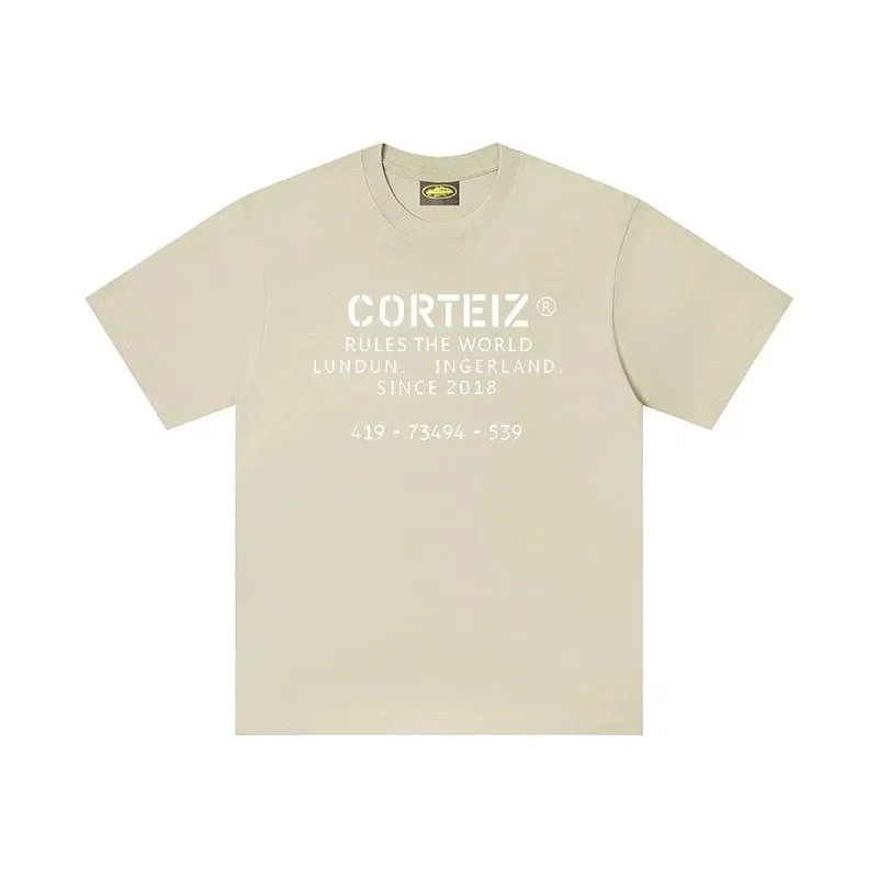 Corteiz Corteiz Rules the World Beige T-Shirt Beige - 1
