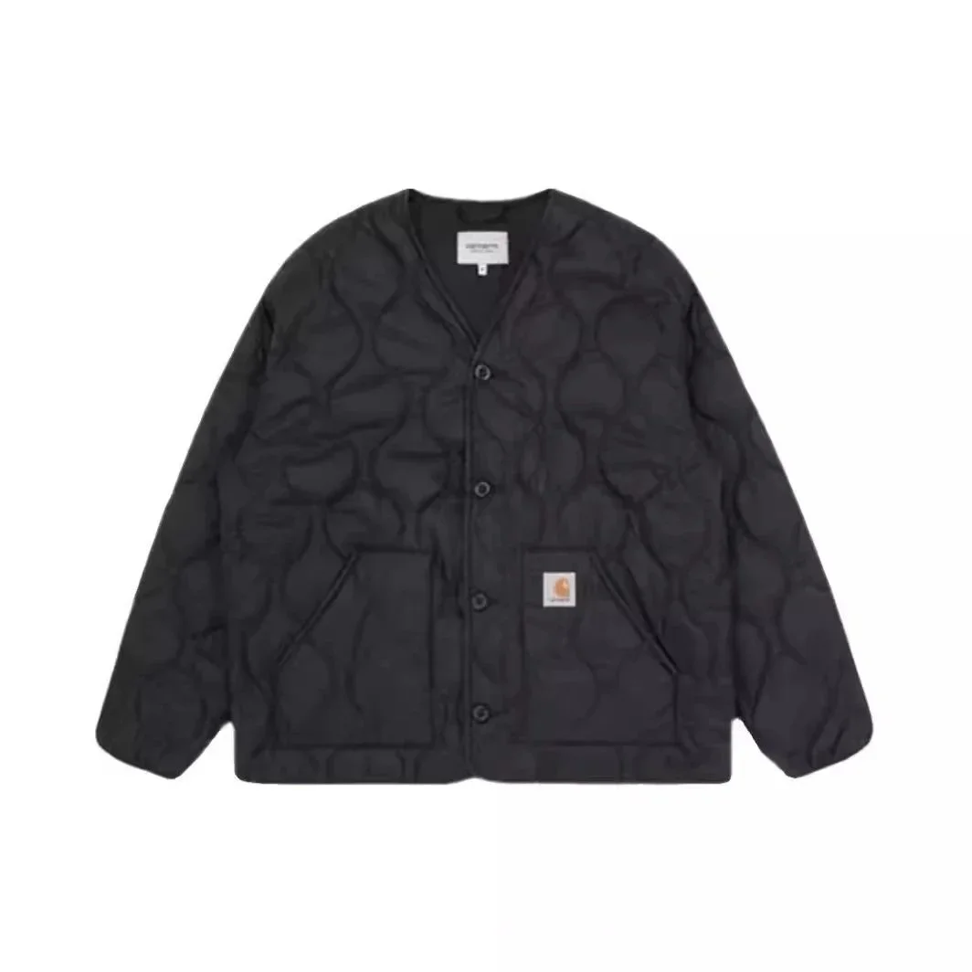 Carhartt Carhartt Detroit Quilted Cardigan Jacket Black Black - 1