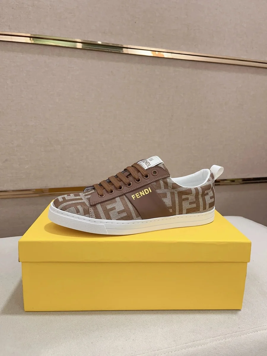 Fendi Fendi FF Monogram Brown Sneaker Brown