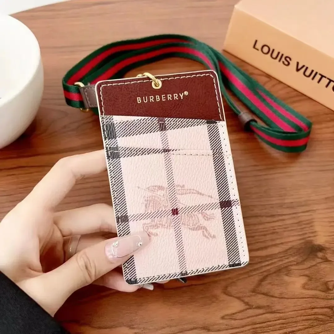 Burberry Burberry Vintage Check Pink Card Holder Pink