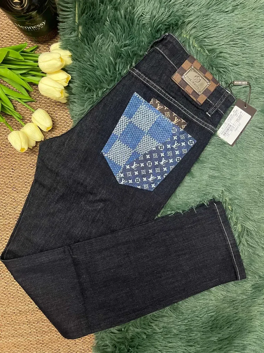Louis Vuitton Louis Vuitton Monogram Dark Blue Denim Jeans Navy