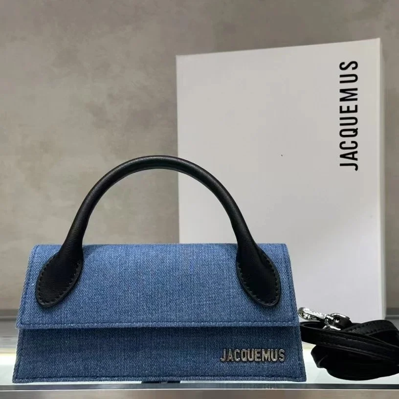 Jacquemus Jacquemus Le Chiquito Denim Blue Mini Handbag Blue - 1