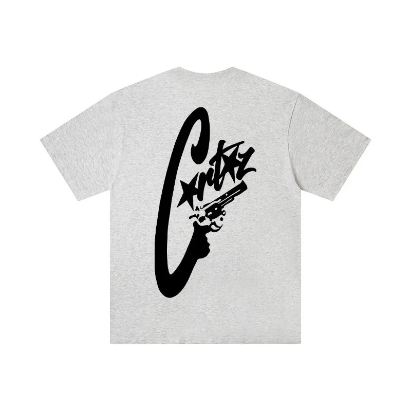 Corteiz Corteiz RTW Gun Print T-Shirt Grey Grey - 1