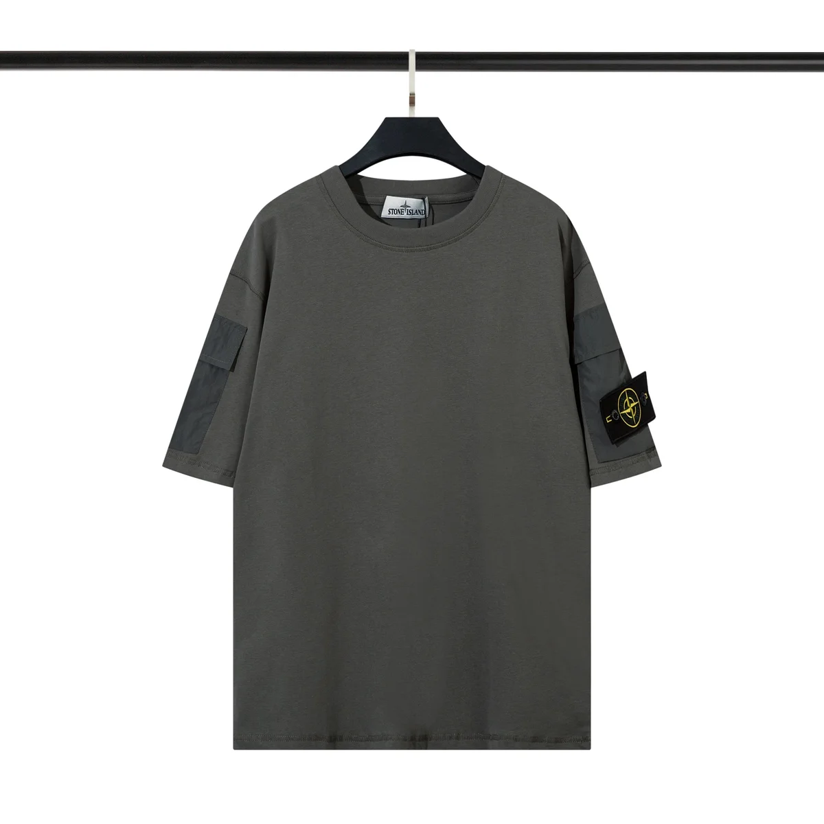 Stone Island Stone Island Olive Green Oversized T-Shirt Grey