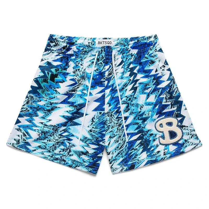 Other Signal Sky Blue Printed Shorts Blue - 1