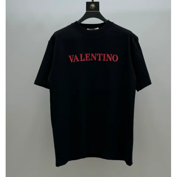 Valentino Valentino Black/Red Logo T-Shirt Black