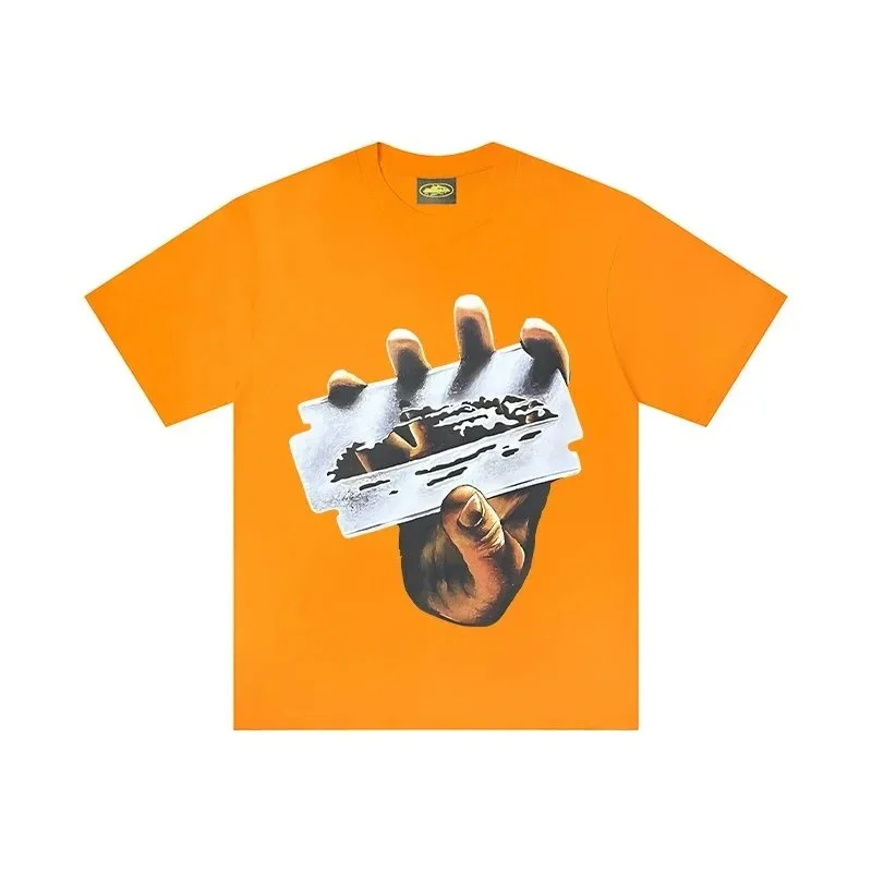 Other Orange Hand & Razor Blade T-Shirt Orange - 1