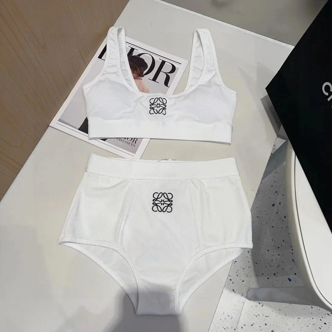 Loewe Loewe White Anagram Underwear Set White - 1