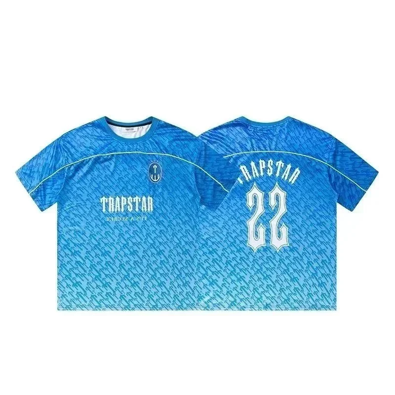 Trapstar Trapstar Blue Gradient Pattern T-Shirt Blue
