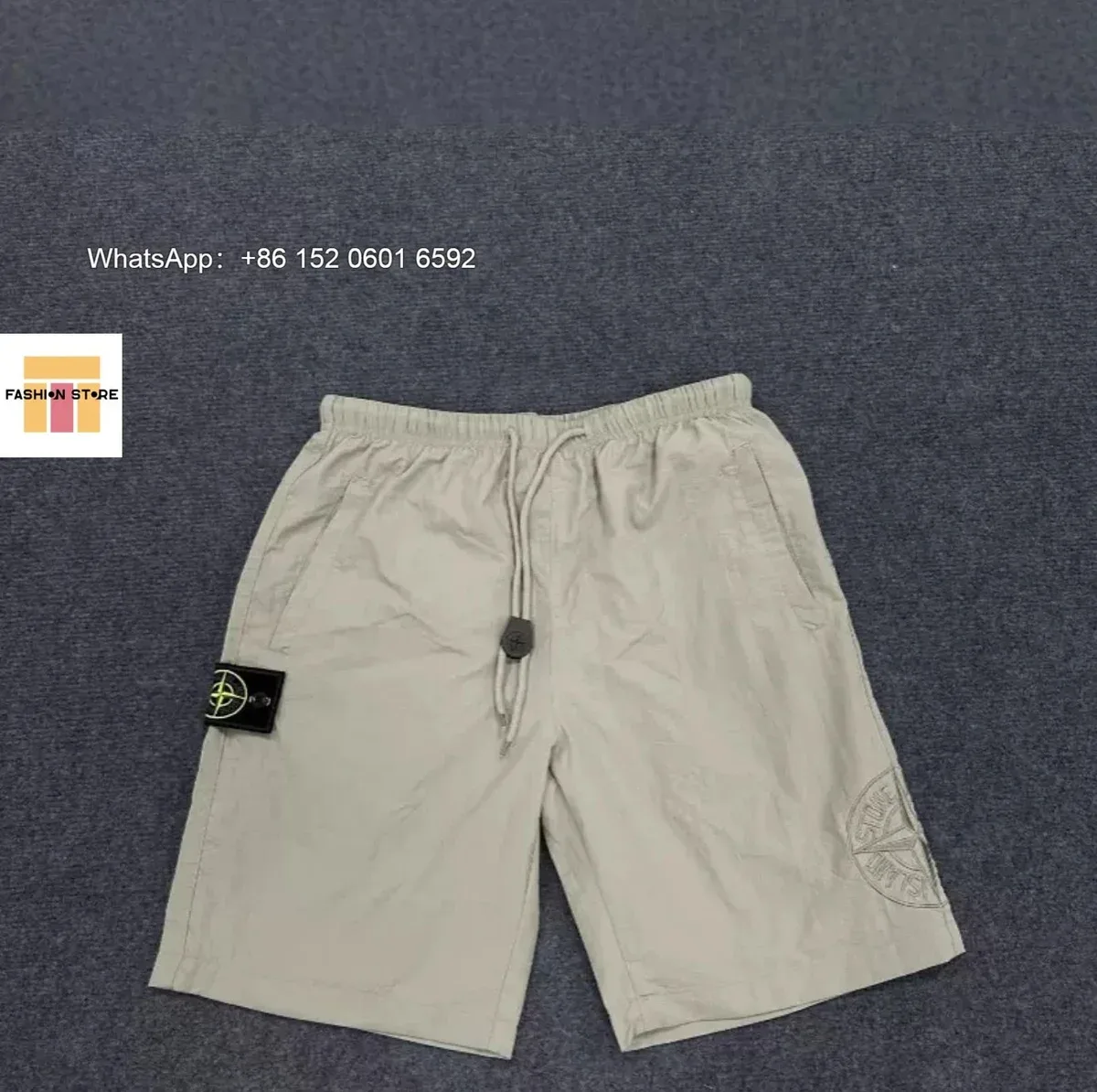 Stone Island Stone Island Beige Drawstring Shorts Beige