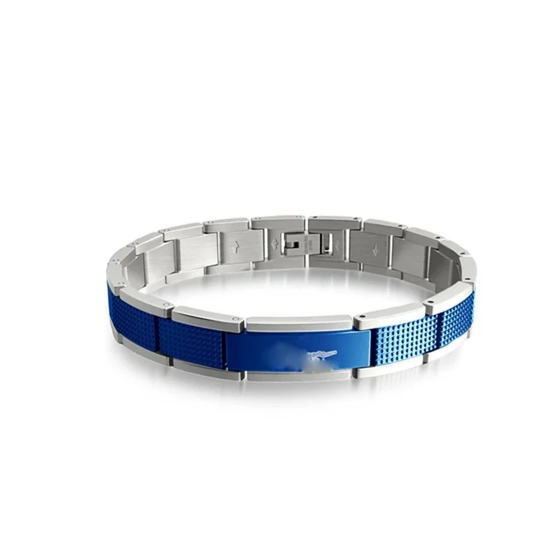 Other 新款间蓝21CM Stainless Steel Bracelet Blue - 1