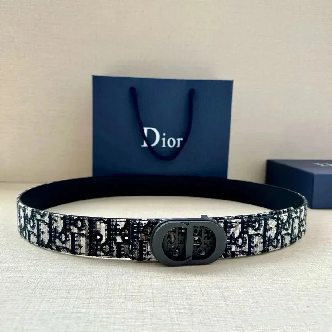 Dior Dior Dior Book Tote Monogram Belt Black/White Black - 1