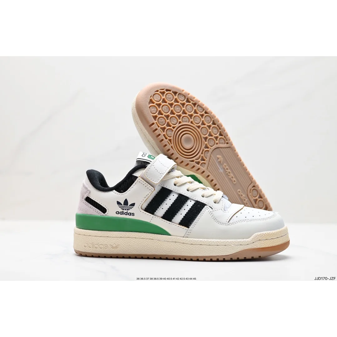 Adidas Adidas Forum Low '84 Sail/Black/Green Sneakers White