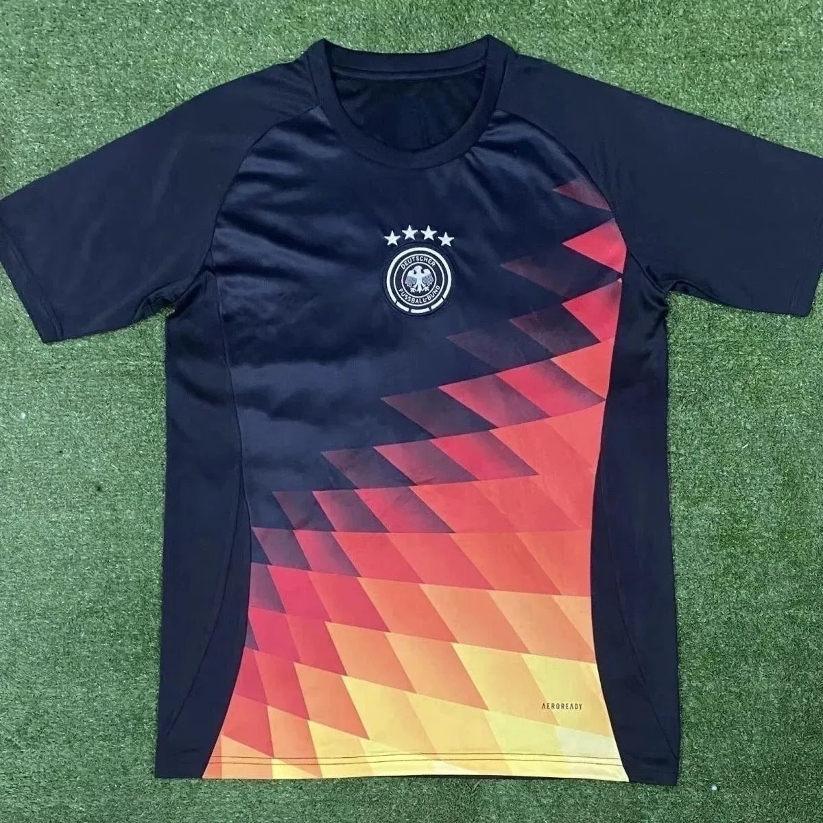 Adidas Adidas Germany National Team T-Shirt Black/Red Gradient 01 Black