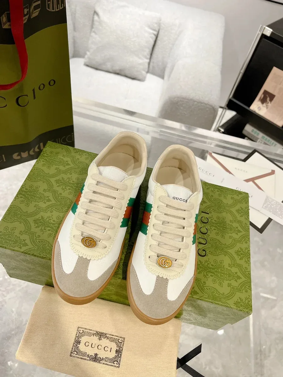 Gucci Gucci Ace White Leather Sneakers White - 1