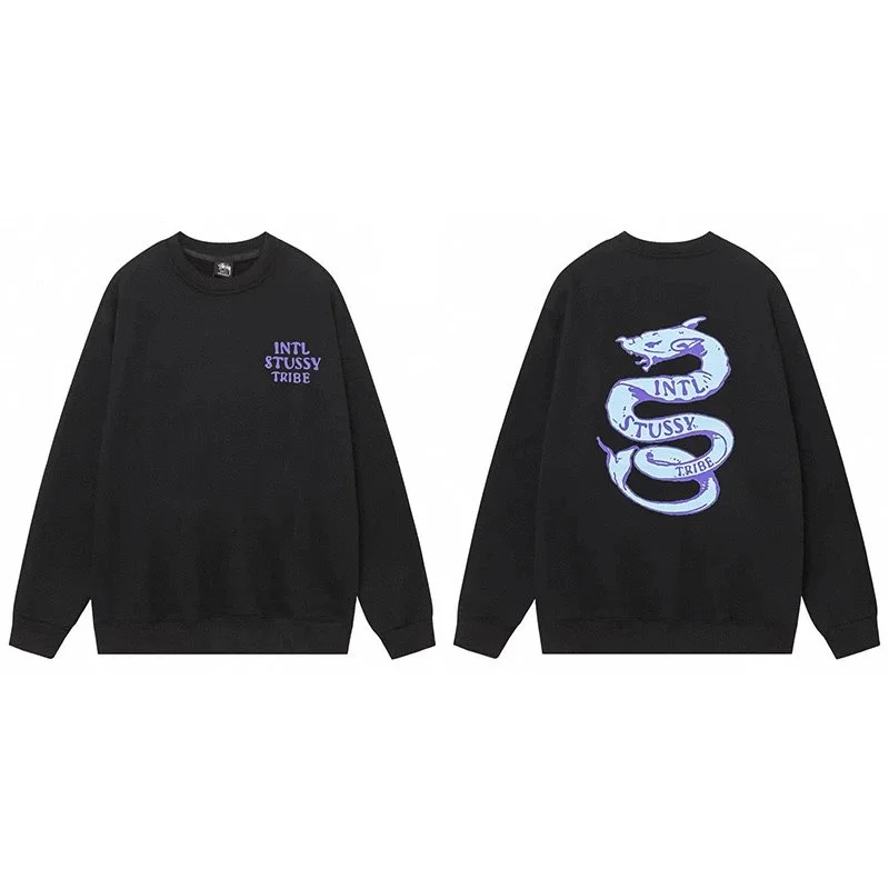 Stussy Stussy Intl Stussy Tribe Black Dragon Sweatshirt Black - 1