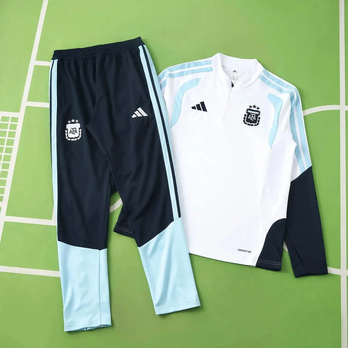 Adidas Adidas Classic Football Argentina Training Set White/Blue White - 1