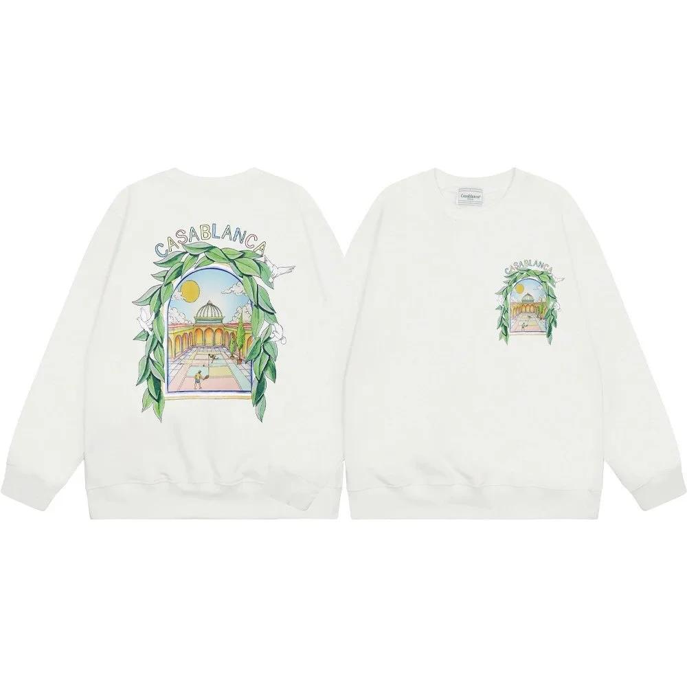 Other White Casablanca Printed Sweatshirt White - 1