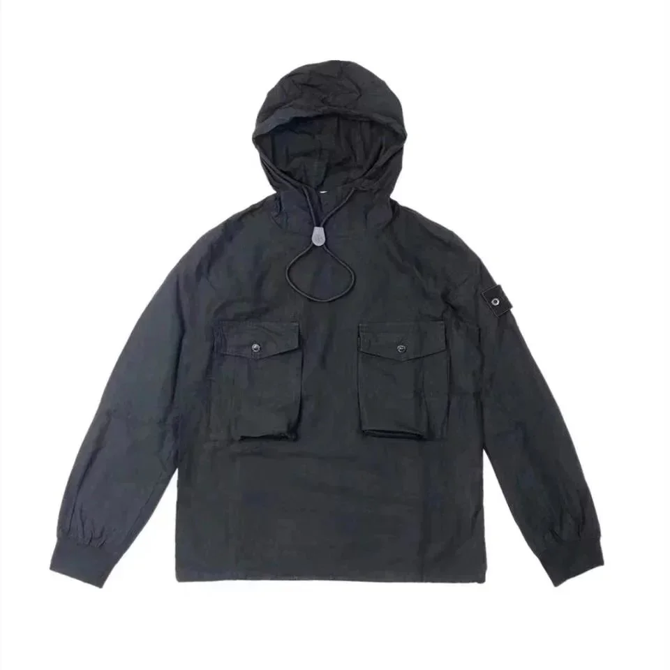 Other Black Hooded Anorak Jacket Black - 1