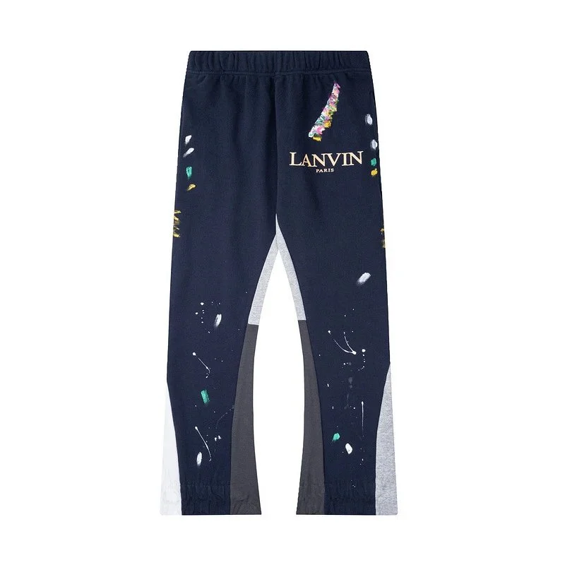 Lanvin Lanvin 30 Navy Paint Splatter Trousers Navy