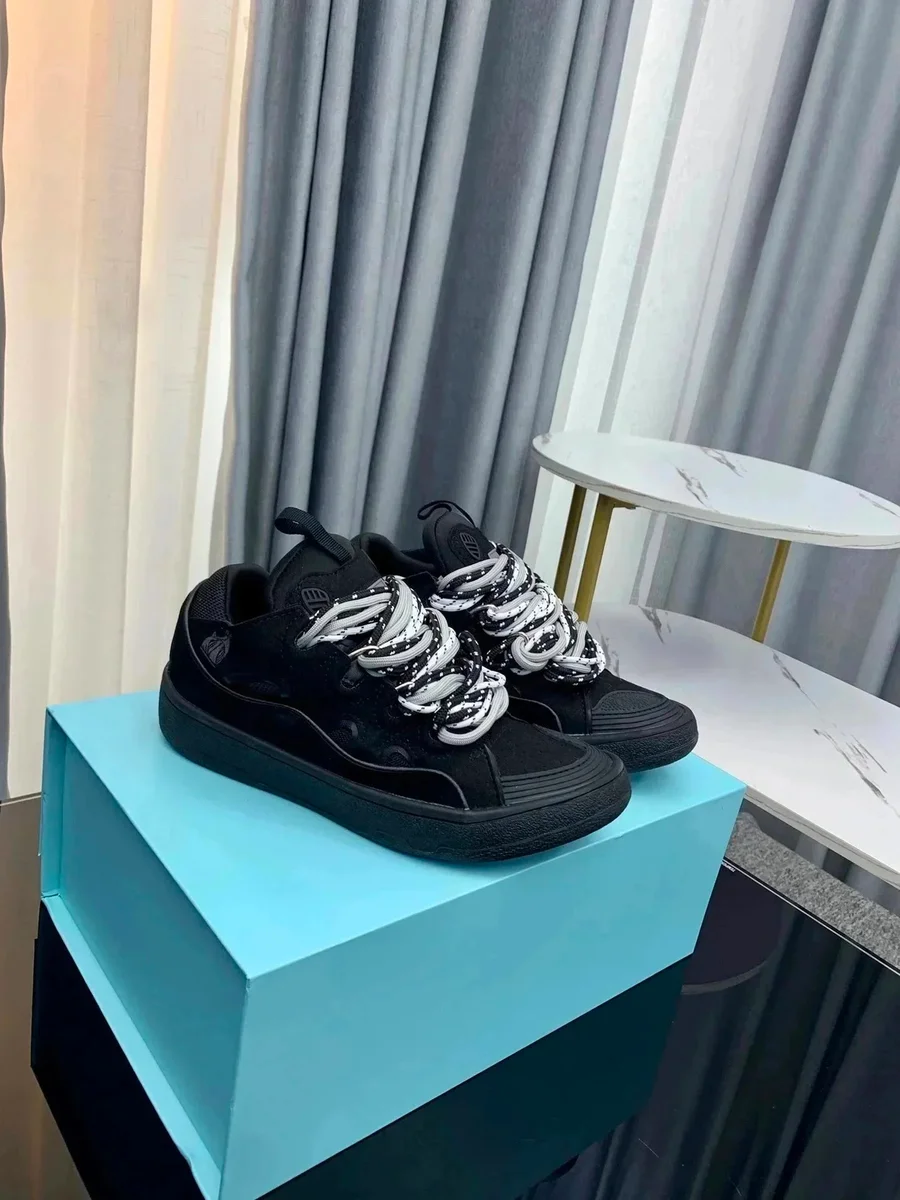 Other Unisex TH081260159 Black Suede Sneakers Black - 1