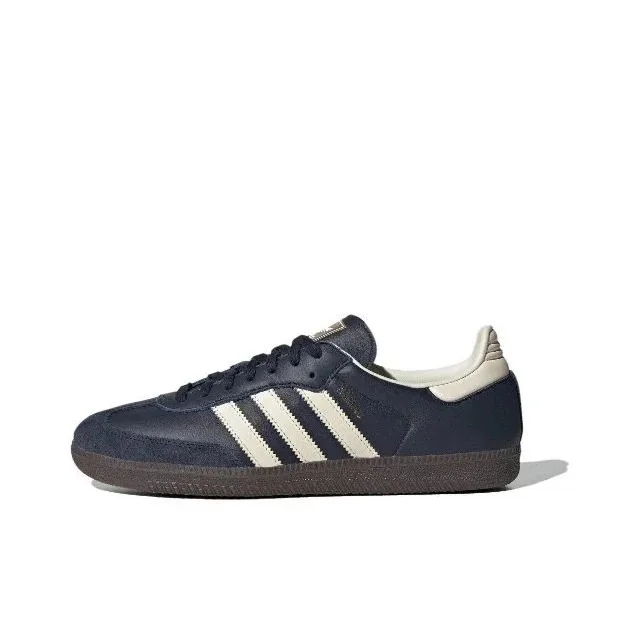 Adidas Adidas Samba Deep Blue White Stripe Sneakers Navy - 1