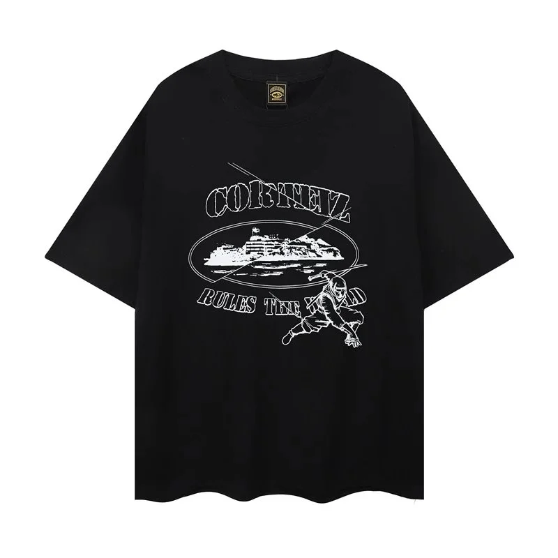Corteiz Corteiz Rules the World Black T-Shirt Black - 1