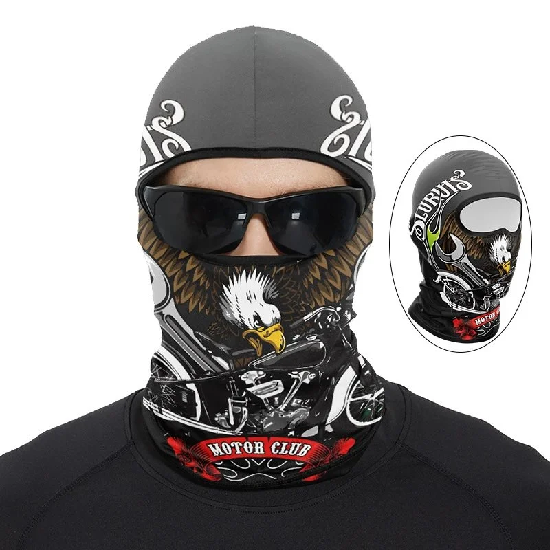 Other Motor Club TT-209 Printed Neck Gaiter Black - 1