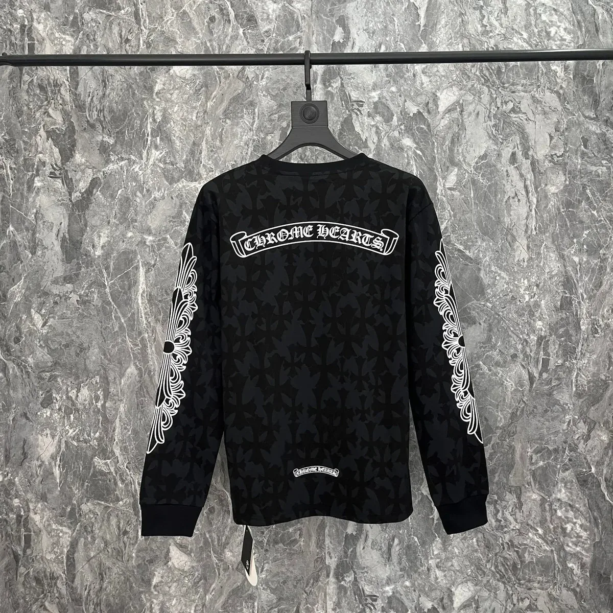 Chrome Hearts Chrome Hearts CH Cross Long Sleeve T-Shirt Black Black - 1
