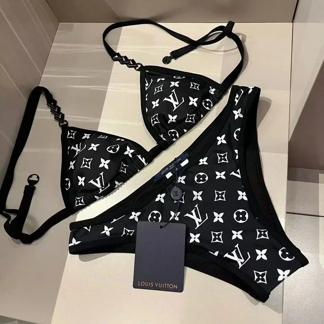 Louis Vuitton Louis Vuitton Monogram Black/White Lingerie Set Black