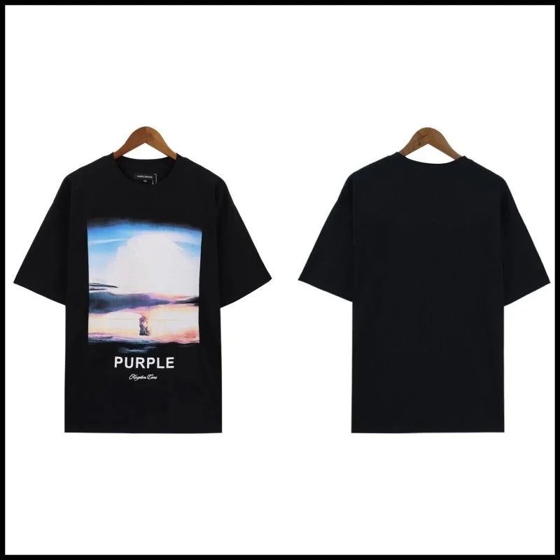 Other Purple Brand Triple Black T-Shirt Black - 1