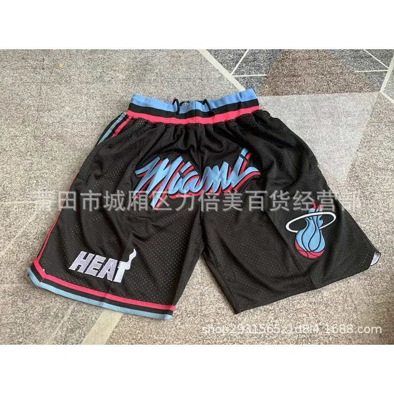 Nike Nike Miami Heat Basketball Shorts Black Sail/University Red Black - 1