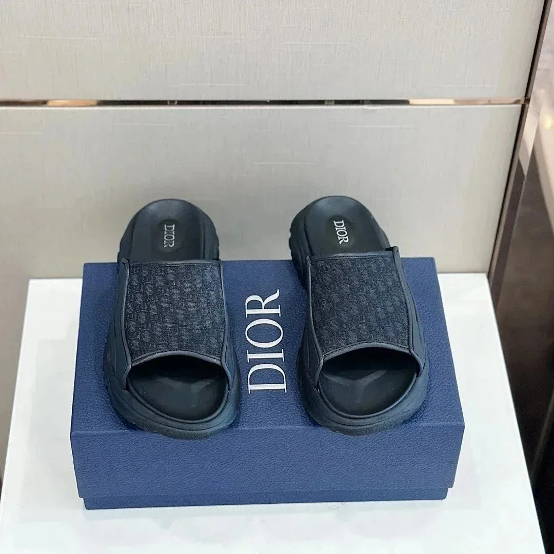 Dior Dior Oblique Slide Black Slides Black